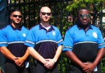 A group of security guard standing